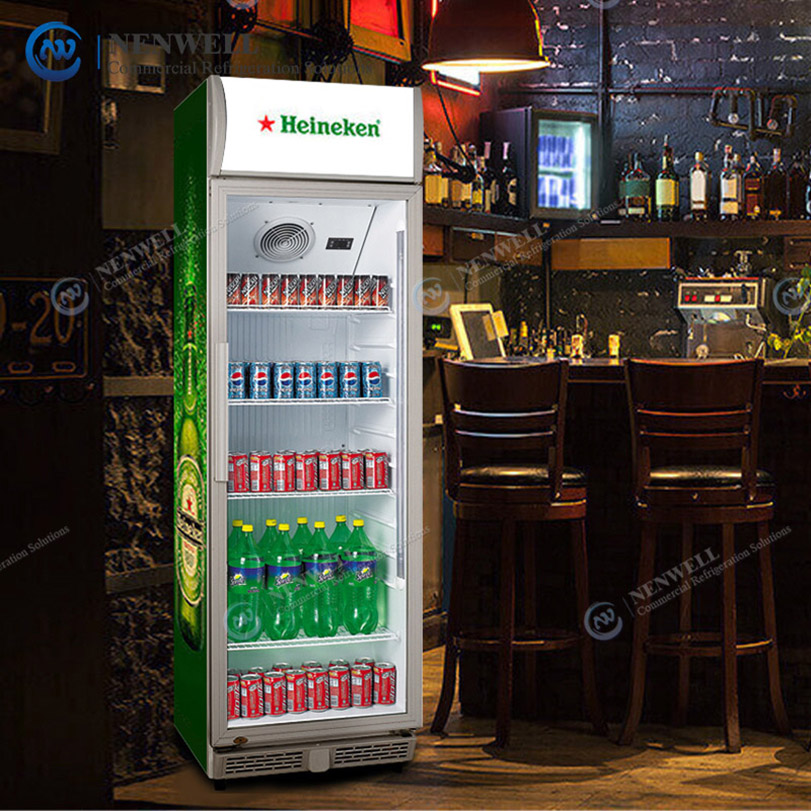  glass door drink cooler and swing door cooler